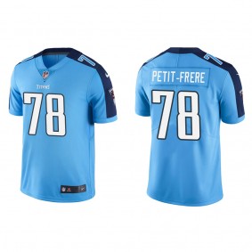 Men's Tennessee Titans Nicholas Petit-Frere Light Blue 2022 NFL Draft Vapor Limited Jersey