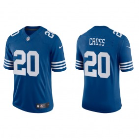 Men's Indianapolis Colts Nick Cross Royal 2022 NFL Draft Alternate Vapor Limited Jersey