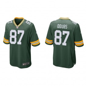 Men's Green Bay Packers Romeo Doubs Green 2022 NFL Draft Game Jersey