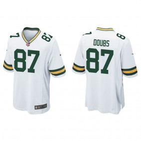 Men's Green Bay Packers Romeo Doubs White 2022 NFL Draft Game Jersey