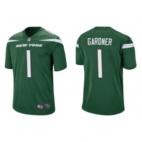 Men's New York Jets Sauce Gardner Green 2022 NFL Draft Game Jersey