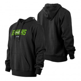 Men's Seattle Seahawks New Era Black 2022 NFL Draft Collection Pullover Hoodie
