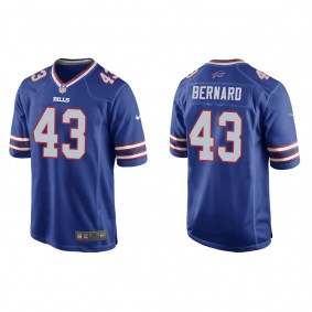 Men's Buffalo Bills Terrel Bernard Royal 2022 NFL Draft Game Jersey