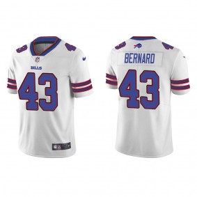 Men's Buffalo Bills Terrel Bernard White 2022 NFL Draft Vapor Limited Jersey