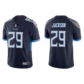 Men's Tennessee Titans Theo Jackson Navy 2022 NFL Draft Vapor Limited Jersey