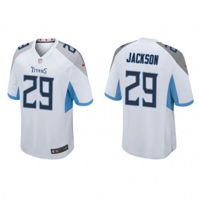 Men's Tennessee Titans Theo Jackson White 2022 NFL Draft Game Jersey