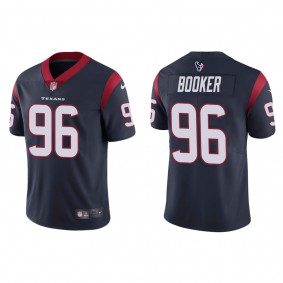 Men's Houston Texans Thomas Booker Navy 2022 NFL Draft Vapor Limited Jersey