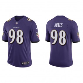Men's Baltimore Ravens Travis Jones Purple 2022 NFL Draft Vapor Limited Jersey