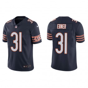 Men's Chicago Bears Trestan Ebner Navy 2022 NFL Draft Vapor Limited Jersey