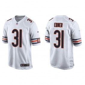 Men's Chicago Bears Trestan Ebner White 2022 NFL Draft Game Jersey