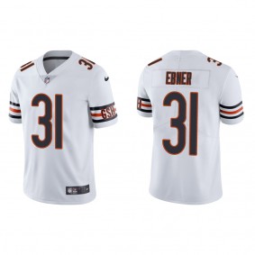 Men's Chicago Bears Trestan Ebner White 2022 NFL Draft Vapor Limited Jersey