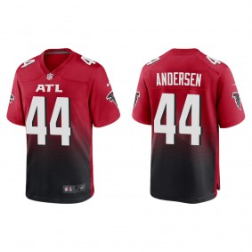 Men's Atlanta Falcons Troy Andersen Red 2022 NFL Draft Game Jersey