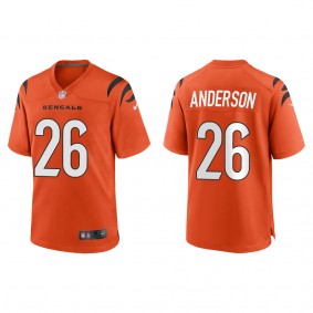 Men's Cincinnati Bengals Tycen Anderson Orange 2022 NFL Draft Game Jersey