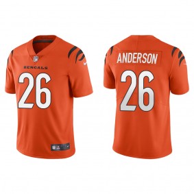 Men's Cincinnati Bengals Tycen Anderson Orange 2022 NFL Draft Vapor Limited Jersey
