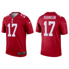 Men's New York Giants Wan'Dale Robinson Red 2022 NFL Draft Inverted Legend Jersey