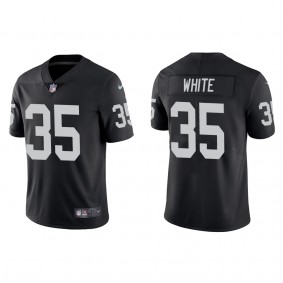 Men's Las Vegas Raiders Zamir White Black 2022 NFL Draft Vapor Limited Jersey