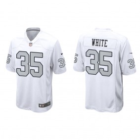 Men's Las Vegas Raiders Zamir White White 2022 NFL Draft Alternate Game Jersey