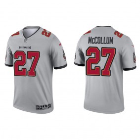 Men's Tampa Bay Buccaneers Zyon McCollum Gray 2022 NFL Draft Inverted Legend Jersey