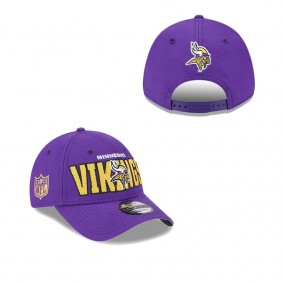 Men's Minnesota Vikings Purple 2023 NFL Draft 9FORTY Adjustable Hat