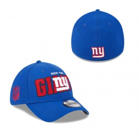 Men's New York Giants Royal 2023 NFL Draft 39THIRTY Flex Hat