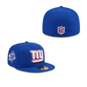 Men's New York Giants Royal 2024 NFL Draft 59FIFTY Fitted Hat