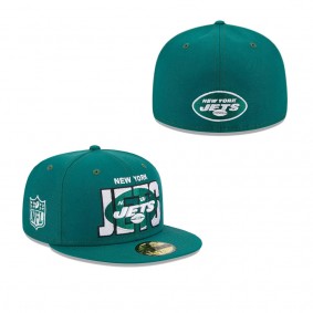 Men's New York Jets Gotham Green 2023 NFL Draft 59FIFTY Fitted Hat