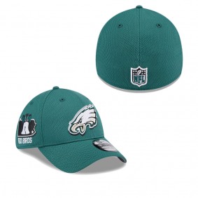 Men's Philadelphia Eagles Midnight Green 2024 NFL Draft 39THIRTY Flex Hat