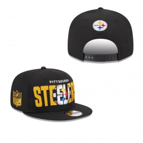 Men's Pittsburgh Steelers Black 2023 NFL Draft 9FIFTY Snapback Adjustable Hat