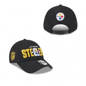 Men's Pittsburgh Steelers Black 2023 NFL Draft 9FORTY Adjustable Hat