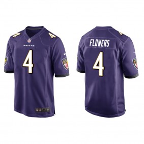 Zay Flowers Purple 2023 NFL Draft Game Jersey
