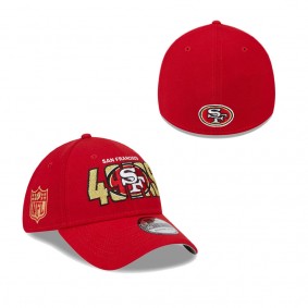 Men's San Francisco 49ers Scarlet 2023 NFL Draft 39THIRTY Flex Hat