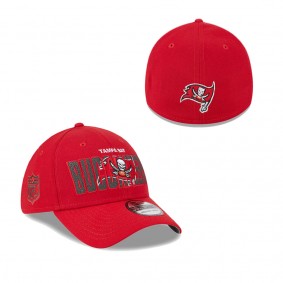 Men's Tampa Bay Buccaneers Red 2023 NFL Draft 39THIRTY Flex Hat