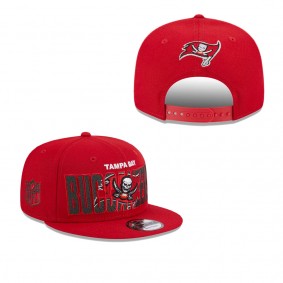 Men's Tampa Bay Buccaneers Red 2023 NFL Draft 9FIFTY Snapback Adjustable Hat