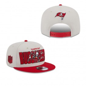 Men's Tampa Bay Buccaneers Stone Red 2023 NFL Draft 9FIFTY Snapback Adjustable Hat