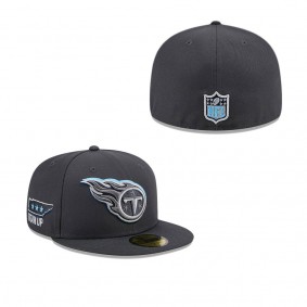 Men's Tennessee Titans Graphite Official 2024 NFL Draft On Stage 59FIFTY Fitted Hat