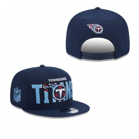 Men's Tennessee Titans Navy 2023 NFL Draft 9FIFTY Snapback Adjustable Hat