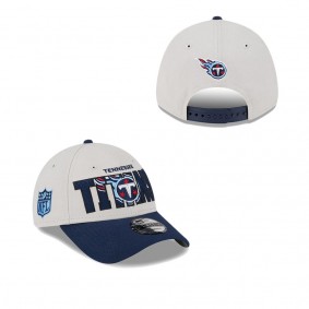 Men's Tennessee Titans Stone Navy 2023 NFL Draft 9FORTY Adjustable Hat