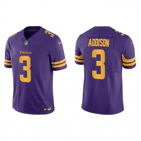 Jordan Addison Purple 2023 NFL Draft Vapor F.U.S.E. Limited Jersey