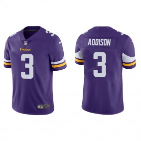 Jordan Addison Purple 2023 NFL Draft Vapor Limited Jersey
