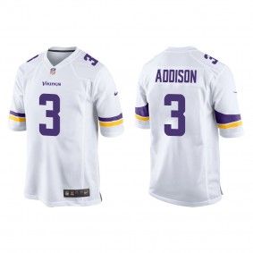 Jordan Addison White 2023 NFL Draft Game Jersey
