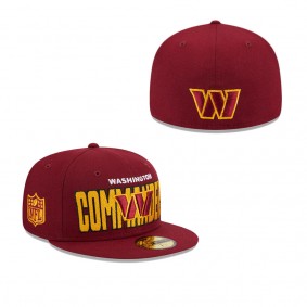 Men's Washington Commanders Burgundy 2023 NFL Draft 59FIFTY Fitted Hat