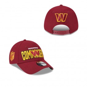 Men's Washington Commanders Burgundy 2023 NFL Draft 9FORTY Adjustable Hat