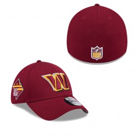 Men's Washington Commanders Burgundy 2024 NFL Draft 39THIRTY Flex Hat