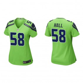 Women's Derick Hall Neon Green 2023 NFL Draft Game Jersey