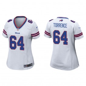 Women's O'Cyrus Torrence White 2023 NFL Draft Game Jersey