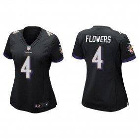 Women's Zay Flowers Black 2023 NFL Draft Game Jersey