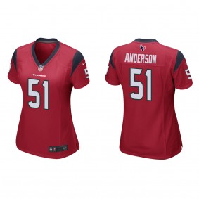 Women's Will Anderson Red 2023 NFL Draft Game Jersey