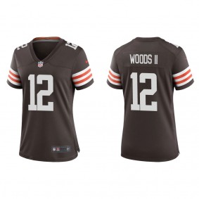 Women's Cleveland Browns Michael Woods II Brown 2022 NFL Draft Game Jersey