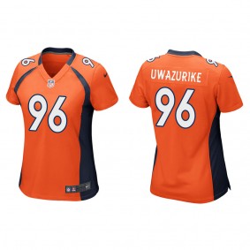 Women's Denver Broncos Eyioma Uwazurike Orange 2022 NFL Draft Game Jersey