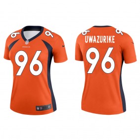 Women's Denver Broncos Eyioma Uwazurike Orange 2022 NFL Draft Legend Jersey